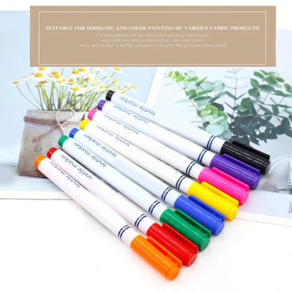 Fabric Markers Pens Set,Indelible-and Permanent Fabric Paint Textile Marker Pen